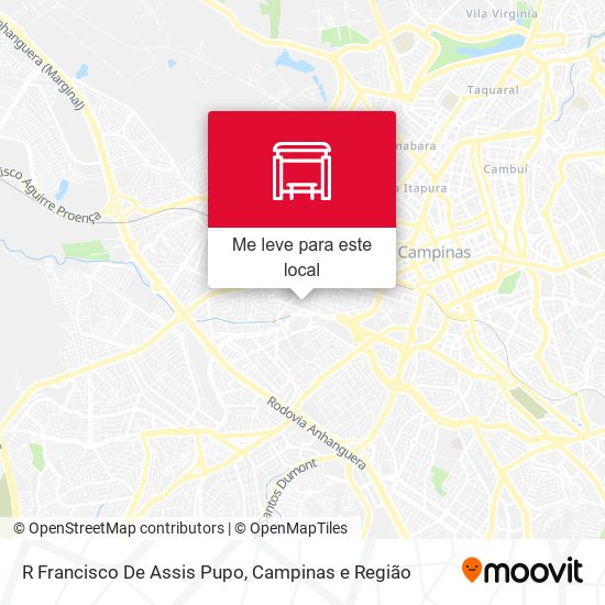 R Francisco De Assis Pupo mapa