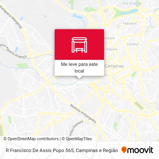 R Francisco De Assis Pupo 565 mapa