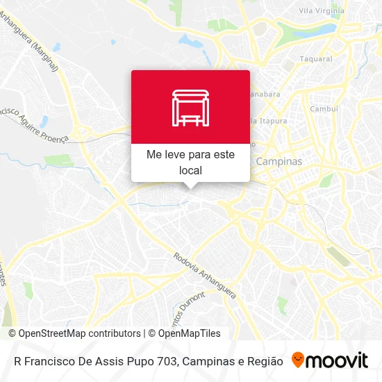 R Francisco De Assis Pupo 703 mapa