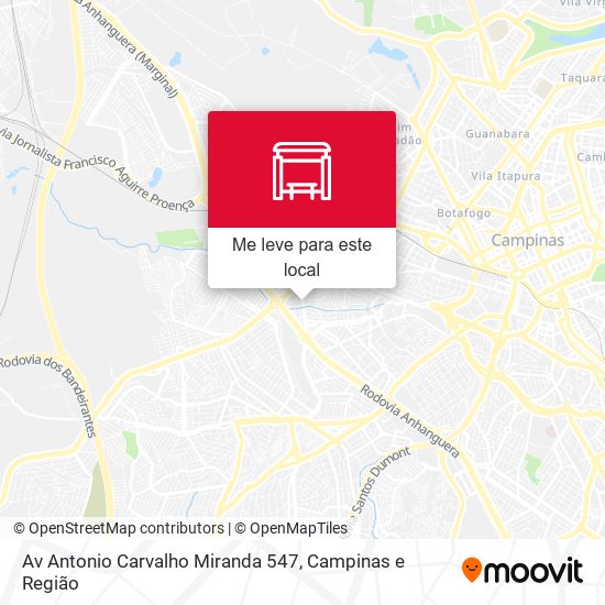 Av Antonio Carvalho Miranda 547 mapa