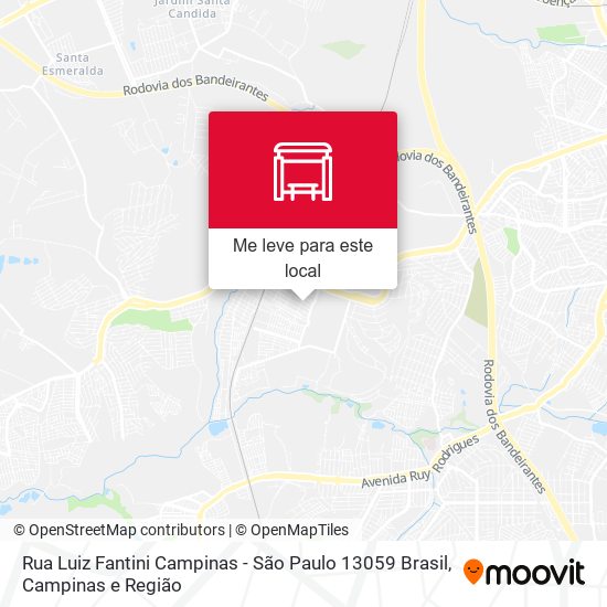 Rua Luiz Fantini Campinas - São Paulo 13059 Brasil mapa