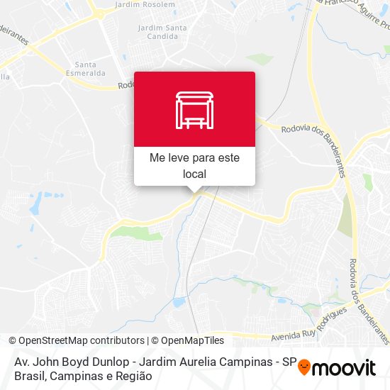 Av. John Boyd Dunlop - Jardim Aurelia Campinas - SP Brasil mapa