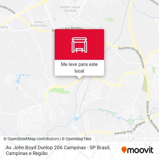 Av. John Boyd Dunlop 206 Campinas - SP Brasil mapa