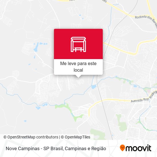 Nove Campinas - SP Brasil mapa