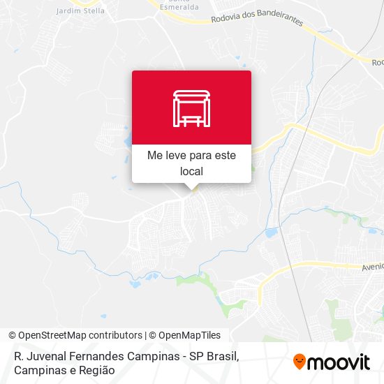 R. Juvenal Fernandes Campinas - SP Brasil mapa