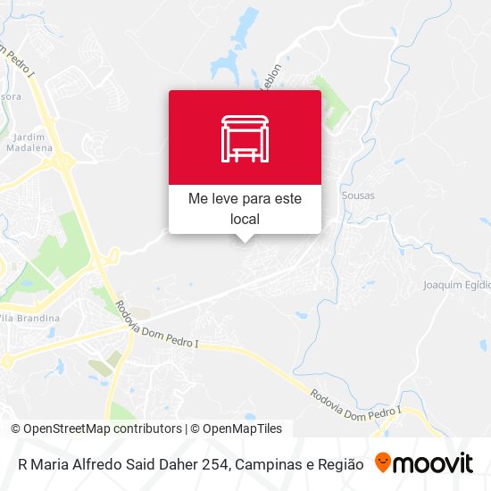 R Maria Alfredo Said Daher 254 mapa