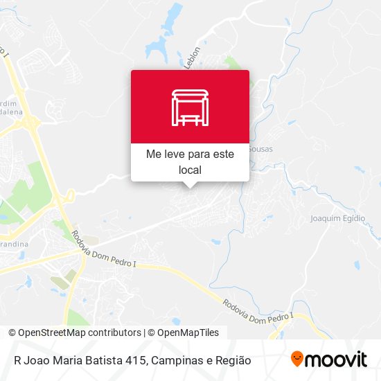 R Joao Maria Batista 415 mapa