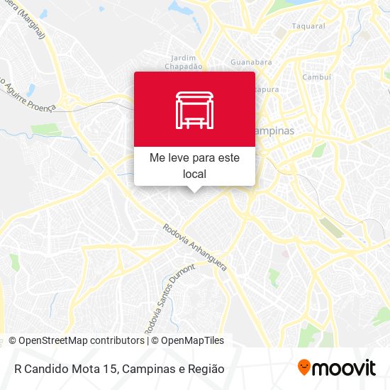 R Candido Mota 15 mapa