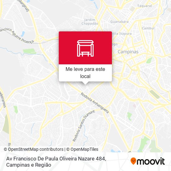 Av Francisco De Paula Oliveira Nazare 484 mapa