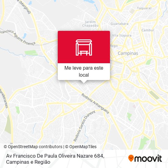 Av Francisco De Paula Oliveira Nazare 684 mapa
