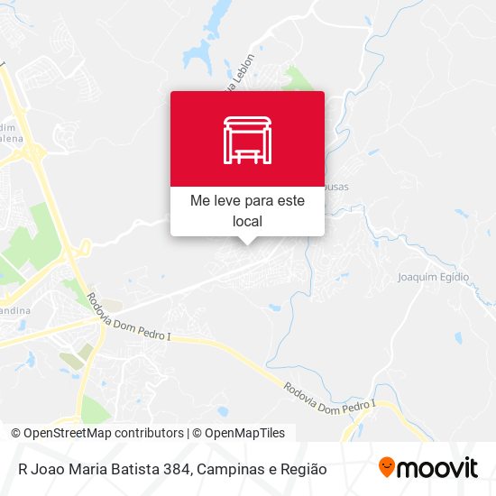 R Joao Maria Batista 384 mapa