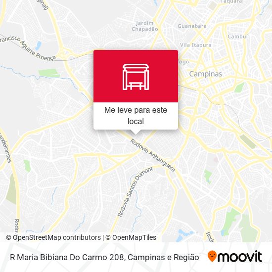 R Maria Bibiana Do Carmo 208 mapa