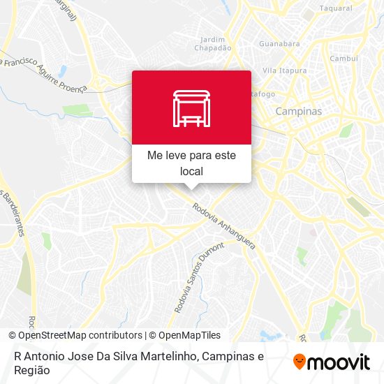 R Antonio Jose Da Silva Martelinho mapa