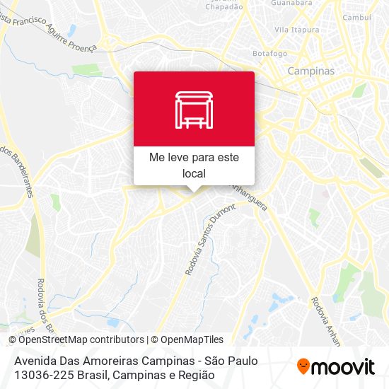 Avenida Das Amoreiras Campinas - São Paulo 13036-225 Brasil mapa