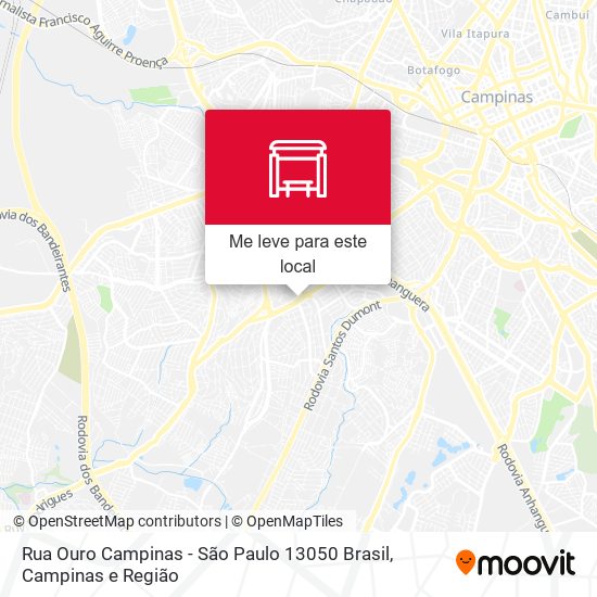 Rua Ouro Campinas - São Paulo 13050 Brasil mapa