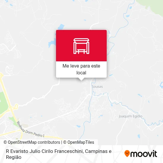 R Evaristo Julio Cirilo Franceschini mapa
