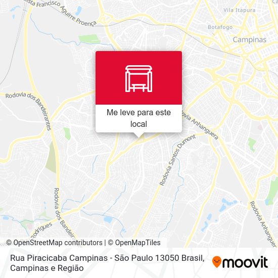 Rua Piracicaba Campinas - São Paulo 13050 Brasil mapa