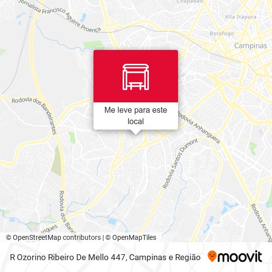 R Ozorino Ribeiro De Mello 447 mapa