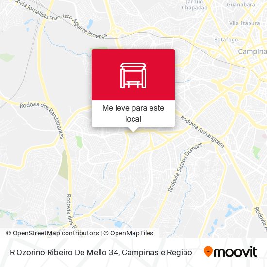 R Ozorino Ribeiro De Mello 34 mapa