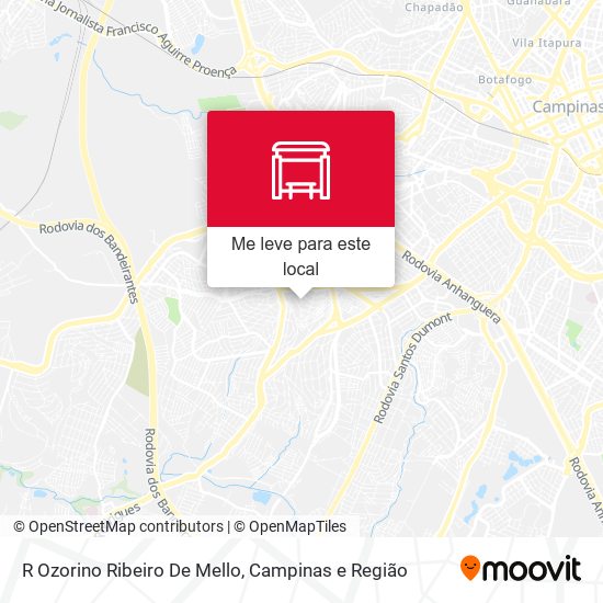 R Ozorino Ribeiro De Mello mapa