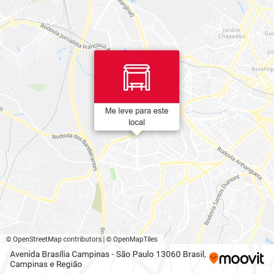 Avenida Brasília Campinas - São Paulo 13060 Brasil mapa