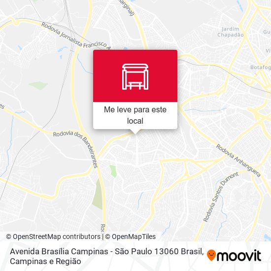 Avenida Brasília Campinas - São Paulo 13060 Brasil mapa