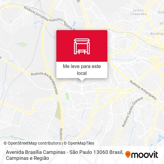 Avenida Brasília Campinas - São Paulo 13060 Brasil mapa