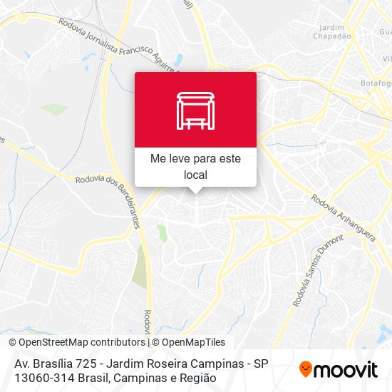 Av. Brasília 725 - Jardim Roseira Campinas - SP 13060-314 Brasil mapa