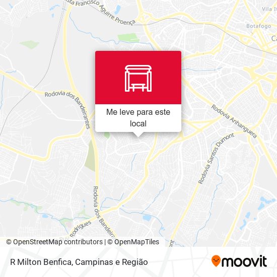R Milton Benfica mapa