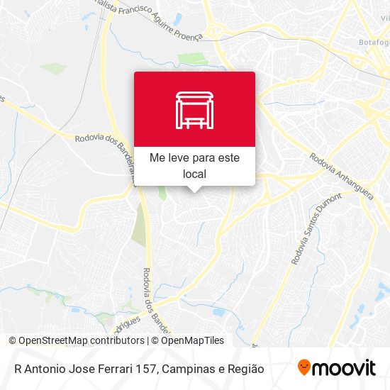 R Antonio Jose Ferrari 157 mapa