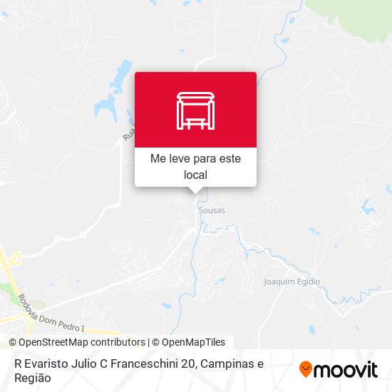 R Evaristo Julio C Franceschini 20 mapa