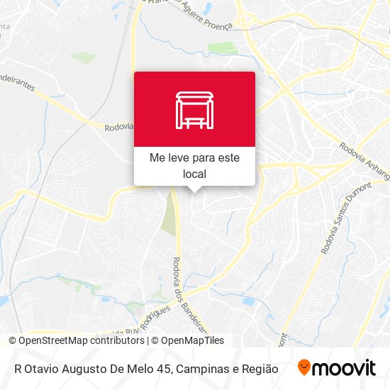 R Otavio Augusto De Melo 45 mapa
