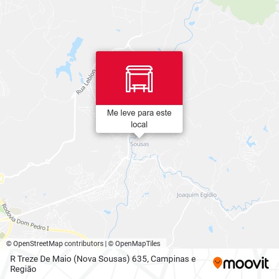R Treze De Maio (Nova Sousas) 635 mapa