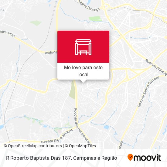 R Roberto Baptista Dias 187 mapa