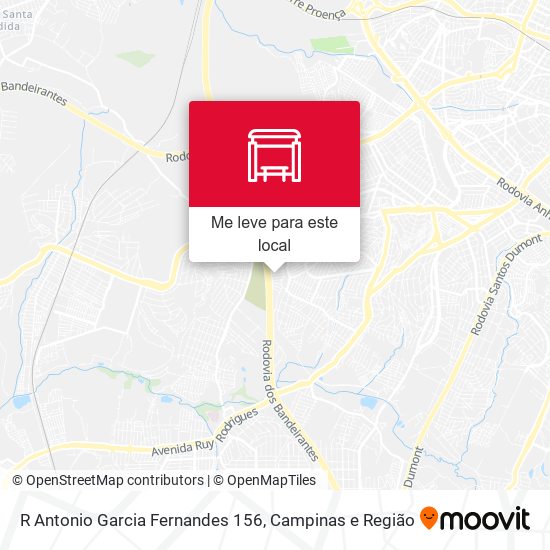 R Antonio Garcia Fernandes 156 mapa