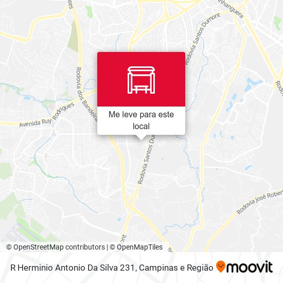 R Herminio Antonio Da Silva 231 mapa
