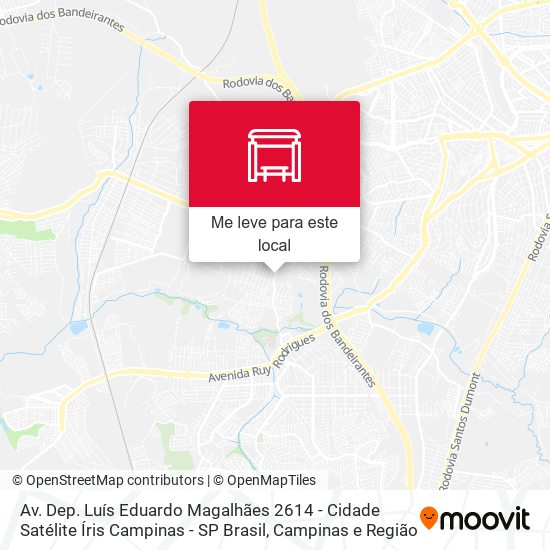 Av. Dep. Luís Eduardo Magalhães 2614 - Cidade Satélite Íris Campinas - SP Brasil mapa