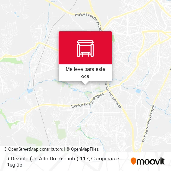 R Dezoito (Jd Alto Do Recanto) 117 mapa