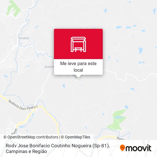 Rodv Jose Bonifacio Coutinho Nogueira (Sp-81) mapa