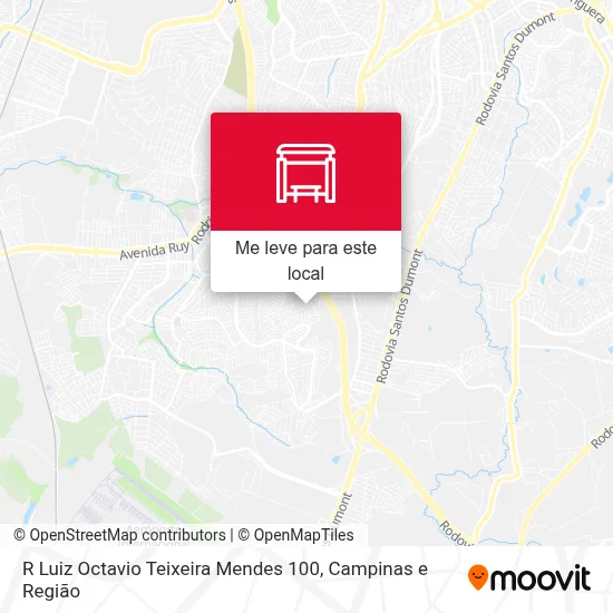 R Luiz Octavio Teixeira Mendes 100 mapa
