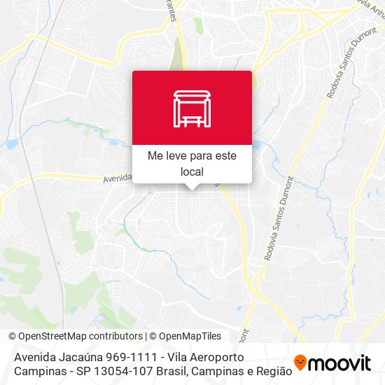 Avenida Jacaúna 969-1111 - Vila Aeroporto Campinas - SP 13054-107 Brasil mapa
