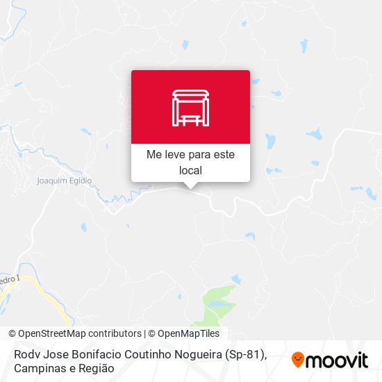 Rodv Jose Bonifacio Coutinho Nogueira (Sp-81) mapa