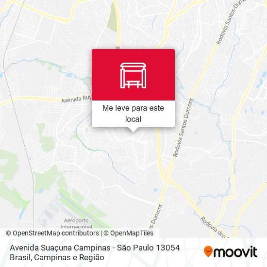 Avenida Suaçuna Campinas - São Paulo 13054 Brasil mapa