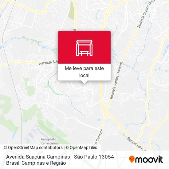 Avenida Suaçuna Campinas - São Paulo 13054 Brasil mapa