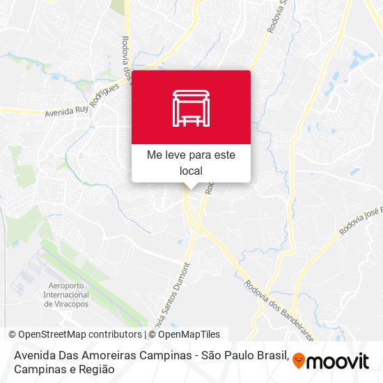 Avenida Das Amoreiras Campinas - São Paulo Brasil mapa