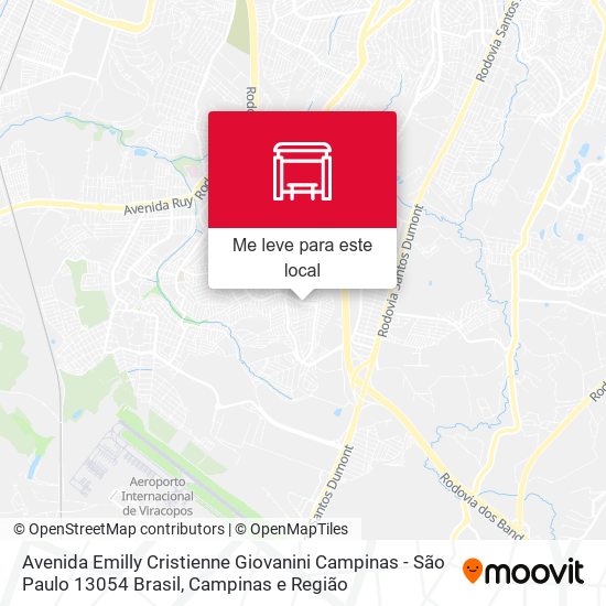 Avenida Emilly Cristienne Giovanini Campinas - São Paulo 13054 Brasil mapa