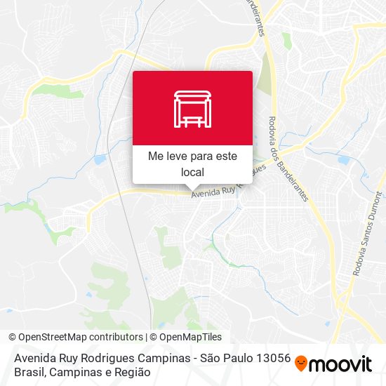 Avenida Ruy Rodrigues Campinas - São Paulo 13056 Brasil mapa