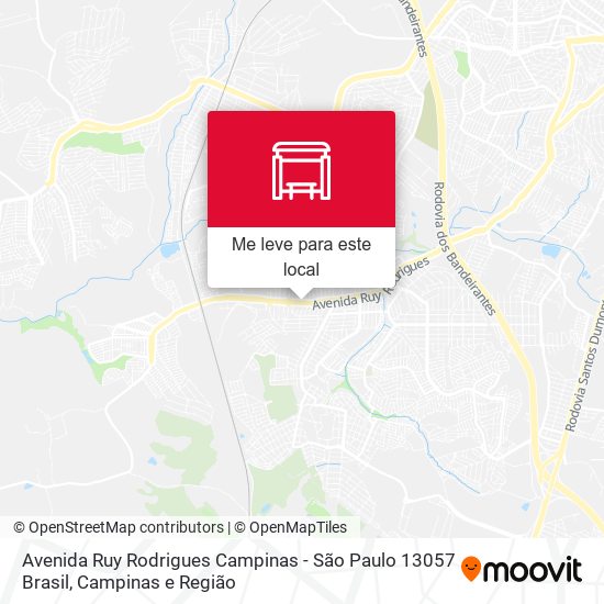 Avenida Ruy Rodrigues Campinas - São Paulo 13057 Brasil mapa