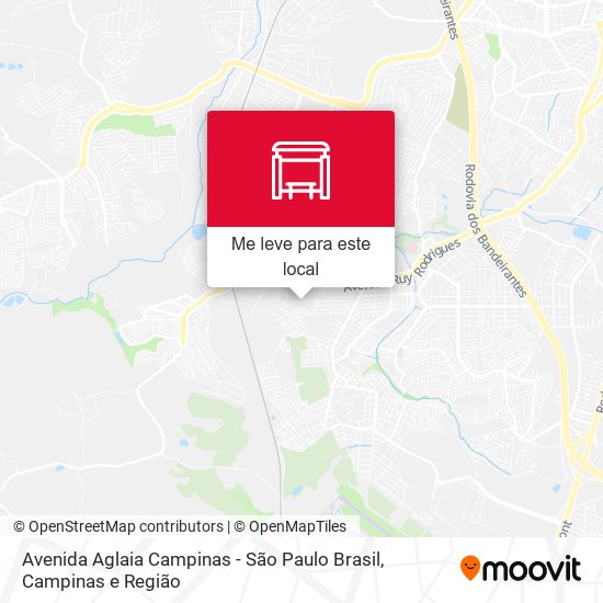 Avenida Aglaia Campinas - São Paulo Brasil mapa