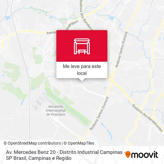Av. Mercedes Benz 20 - Distrito Industrial Campinas - SP Brasil mapa